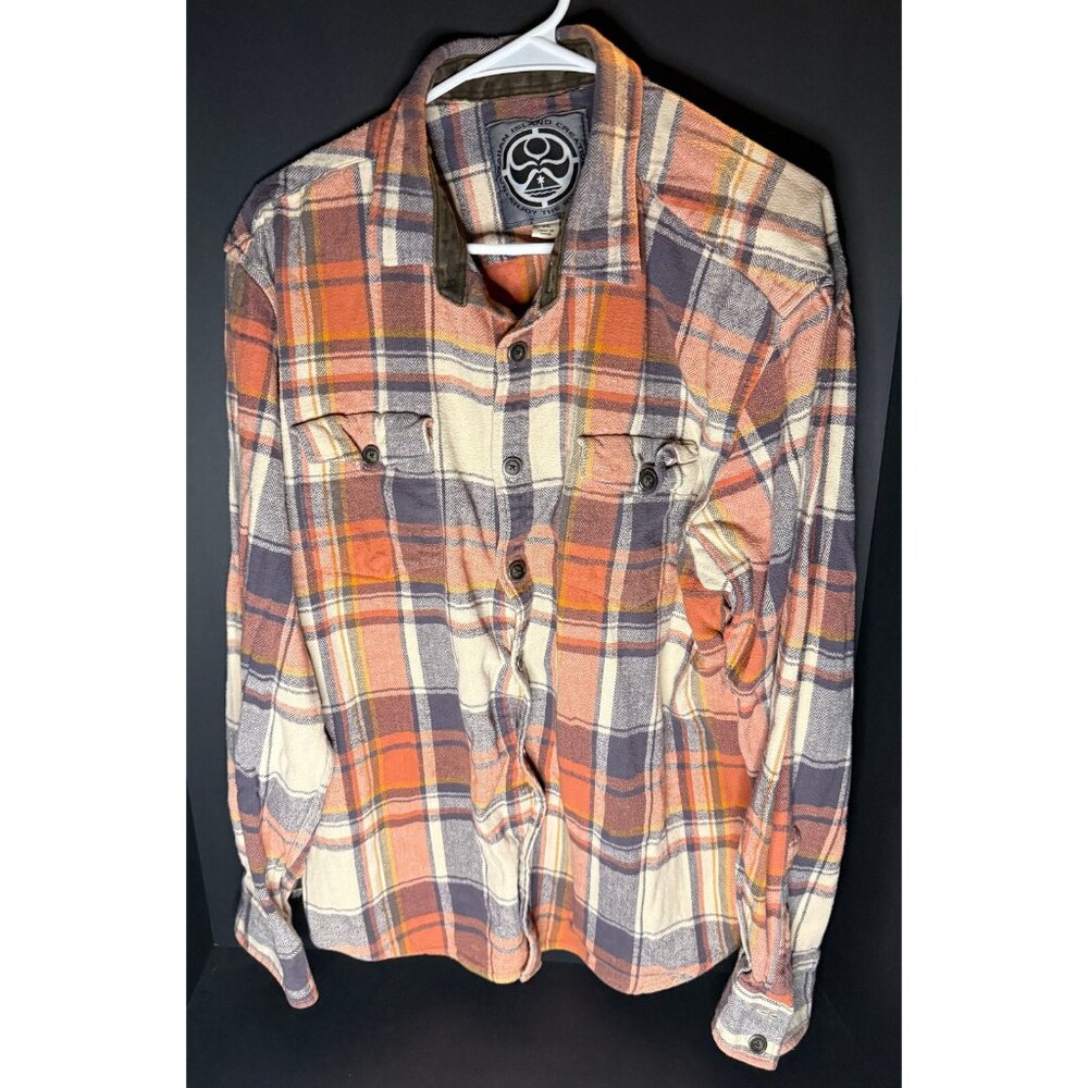 Hawaiian Island Creations Flannel Button Long Sleeve Shirt Mens XL HIC